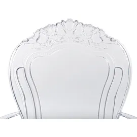 Beliani Esszimmerstuhl, 2er Set Transparent, Kunststoff, 1-Sitzer, 52x98x53 cm, Esszimmer, Stühle, VERMONT
