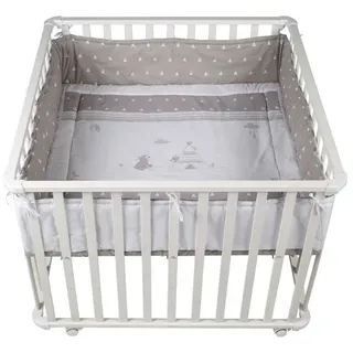 roba Laufgitter 100 x 100 cm weiß Bodenfarbe indibär