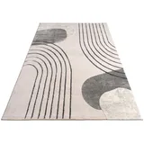 KADIMA DESIGN Teppich Kurzflor Abstrakt Wohnzimmer schmutzabweisend Grau Rechteckig 160x230 | 60% Polypropylen, 40% Polyester | Florhöhe: 11 mm | pflegeleicht
