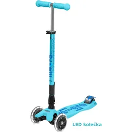 Micro Mobility Maxi Micro Deluxe faltbar LED bright blue