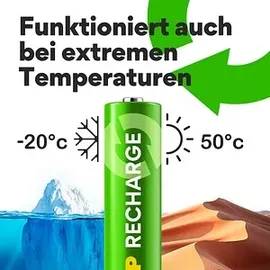 GP Recharge Mignon (AA)-Akku NiMH 2100 mAh 1.2 V 4 St.