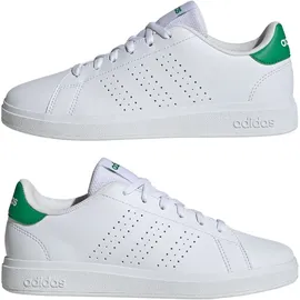 adidas Advantage Base 2.0 Kids Cloud White / Cloud White / Green 39 1/3