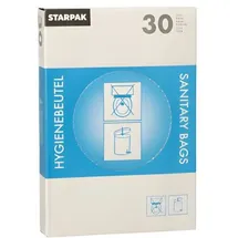 Papstar 1500 Hygienebeutel 28,5 cm x 8 cm x 7 cm weiss im Spenderkarton