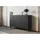 P & B Sideboard Phuket 120 x 78 x 39 cm Schwarz
