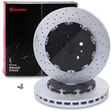 Brembo 2x Bremsscheibe Zweiteilig belüftet Vorne [Hersteller-Nr. 09.9477.23] für Audi