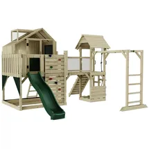 OUTDOORTOYS Spielturm Luna Dunkelgrün Holz