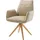 DeLife Esszimmerstuhl Zoa-Flex Mikrofaser Beige Vintage Holzgestell kantig Natur Taschenfederkern