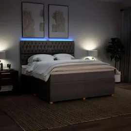 vidaXL Boxspringbett 180 x 200 cm Taupe
