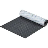 Vevor Bootsbodenbelag, Bootsdeck aus EVA-Schaum, 2400 x 600 x 6 mm, rutschfester, selbstklebender Bodenbelag, 14400 cm2 großer Marineteppich für Boote, Yachten, Pontons, Kajakdecks