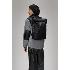 Rains Trail Rolltop Rucksack Schwarz