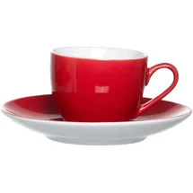 Ritzenhoff & Breker Doppio Espressotasse mit Untertasse Rot