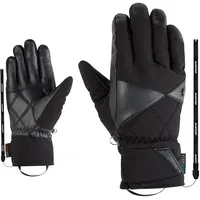 Ziener Skihandschuhe "KOANA-Z AS PR glove lady", Damen, Gr. 6,5, schwarz, Obermaterial: 100% Polyester. Innenseite: 100% Polyester. Futter: 100% Polyester. Futter 2: 100% Polyester. Wattierung: 100% Polyester, Handschuhe