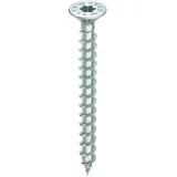 Heco HECO-TOPIX-plus Senkkopf mit Frästaschen Variables Vollgewinde T-10 verzinkt blau, A3K