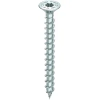 Heco HECO-TOPIX-plus Senkkopf mit Frästaschen Variables Vollgewinde T-10 verzinkt blau, A3K