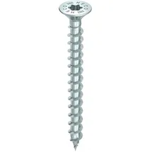 Heco HECO-TOPIX-plus Senkkopf mit Frästaschen Variables Vollgewinde T-10 verzinkt blau, A3K