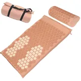 AKUPRESSURMATTE MIT KISSEN IM SET | Akupunktur Massagematte Akupunkturkissen Akupressur Matte Akkupressurmatte Nadelmatte Nadeln Nadelkissen