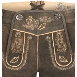 Nübler Lederhose Hotpant Meera in Mocca | Gr.: 40