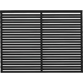 Plus Holz Sichtschutzzaun Osaka 180 x 136 cm Schwarz