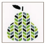 Vervaco Zählmusterpackung-Stickpackung im gezählten Kreuzstich, Pear, 14 x 22cm, V0156110