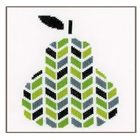 Vervaco Zählmusterpackung-Stickpackung im gezählten Kreuzstich, Pear, 14 x 22cm, V0156110