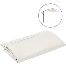 vidaXL Ersatzbezug Polyester 300 cm Sandweiß