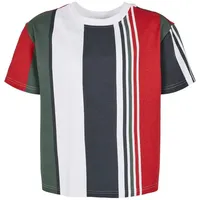 URBAN CLASSICS Boys Heavy Oversized Big AOP Stripe Tee