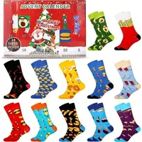 Adventskalender Socken 2025 Damen Herren 43-46 Mehrfarbig-1272