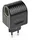 Nedis Steckdosen Adapter Euro / Typ C (CEE 7/16) - 100 - 240 V AC 50/60 Hz, 12 V DC, 6 W, Netzstromversorgung, 0.3 A, Schwarz