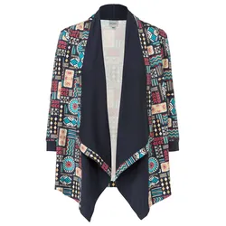 Baumwoll-Jacke, Druck marine, 52