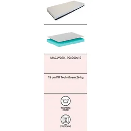 Vipack Kaltschaummatratze Classic 90 x 200 cm H3