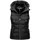 Marikoo Damen Weste Steppweste gesteppt Frühjahr Übergangsweste B866 [B866-Tais-Schwarz-Gr.XS] - XS