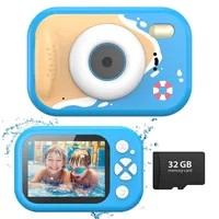 Tosaju Unterwasserkamera 48MP Vlogging Kinderkamera 10m Wasserdicht Kamera 1080P Video Schnorcheln Fotoapparat mit Blitz für Schwimmbad Strand Outdoor Spielzeug Geschenk für Kinder mit 32GB Karte