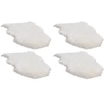 Home4You Schaffell 4er Set, 90 x 55 cm - Naturweiß - Echtfell - 4er Set