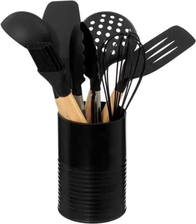 Metall-Utensilienhalter mit 7 Utensilien