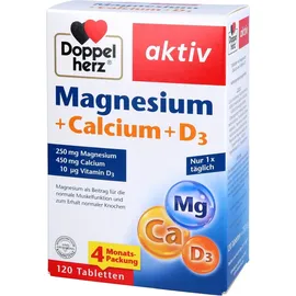 Doppelherz Aktiv Magnesium + Calcium + D3 Tabletten 120 St.