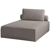 Fun Möbel Chaiselongue Sezlong Liege CELES PREMIUM in Stoff Scala, Taupe