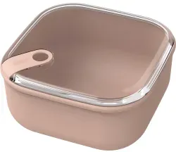Rotho ELA Frischhaltedose 0,43 Liter, quadratisch 1057003071 , Farbe: meadow rose