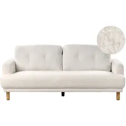 3-Sitzer Sofa Bouclé Weiß TUVE