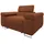 Mirjan24 Sessel Torezio Cord 134 x 90 x 102 cm Braun mit einstellbaren Kopfstützen