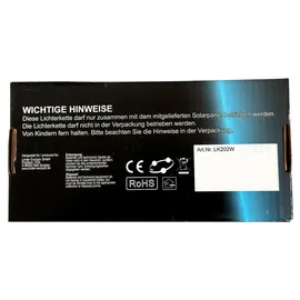 Mojawo Lichterkette Kunststoff 150er Solar warmweiß inkl. Dämmerungssensor grün