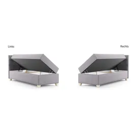 beautysofa DONNA MINI 100 x 200 cm Grau