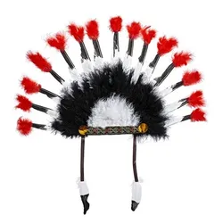 Imposante Indianer Feder Kopfschmuck - OS