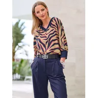 Heine Druckbluse heine camel-marine-bedruckt