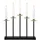 Star Trading LED Kerzenleuchter Greta 5-flammig schwarz-gold 37 x 31 cm