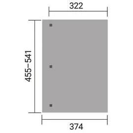 Weka Terrassendach 455 x 322 cm beige