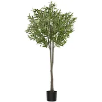 Tectake Künstlicher Olivenbaum Oleand, realistische Textur - 150 cm,