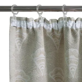 Bruno Banani Verdunkelungsvorhang BRUNO BANANI "Alessio" Gr. 4, beige, B:130cm H:245cm, Polyester, Polyester, Gardinen, Elegantes Muster, Jacquard, verdunkelnder Vorhang, blickdicht,modern