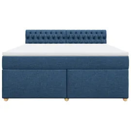 vidaXL Boxspringbett 180 x 200 cm Blau