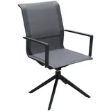 Garden Pleasure Adria Gartenstuhl 2 St. 304905-2 59 x 59 x 108 cm anthrazit