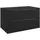 Badplaats Waschbeckenunterschrank, Rimini 2 Schubladen Schwarz Matt - 80 x 46 cm Badezimmer, Badezimmerschränke, Bad Unterschränke